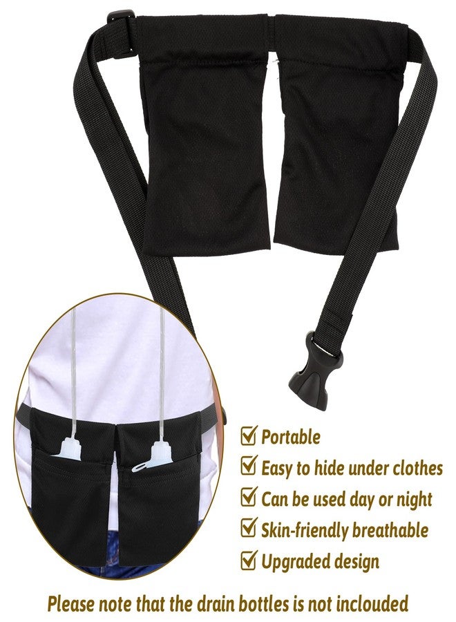 Jeffdad حامل تصريف جيفداد قطعتين بعد عملية شد البطن، حامل تصريف قابل للتعديل بعد استئصال الثدي، حقيبة تصريف بعد عملية شد البطن، مستلزمات التعافي بعد عملية شد البطن - Image 4